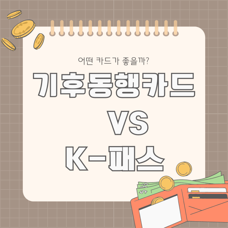 기후동행카드와k패스