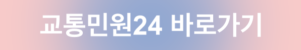 교통민원24(이파인) 제대로 활용하기: 과태료 및 범칙금 간편 조회 꿀팁 1 교통민원24바로가기