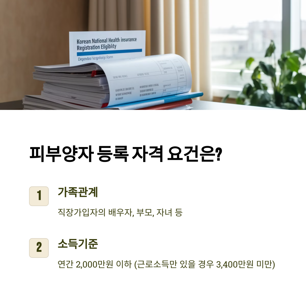 건강보험 피부양자 등록 – 온라인 신청 방법과 준비해야 할 서류 2025 1 2 3