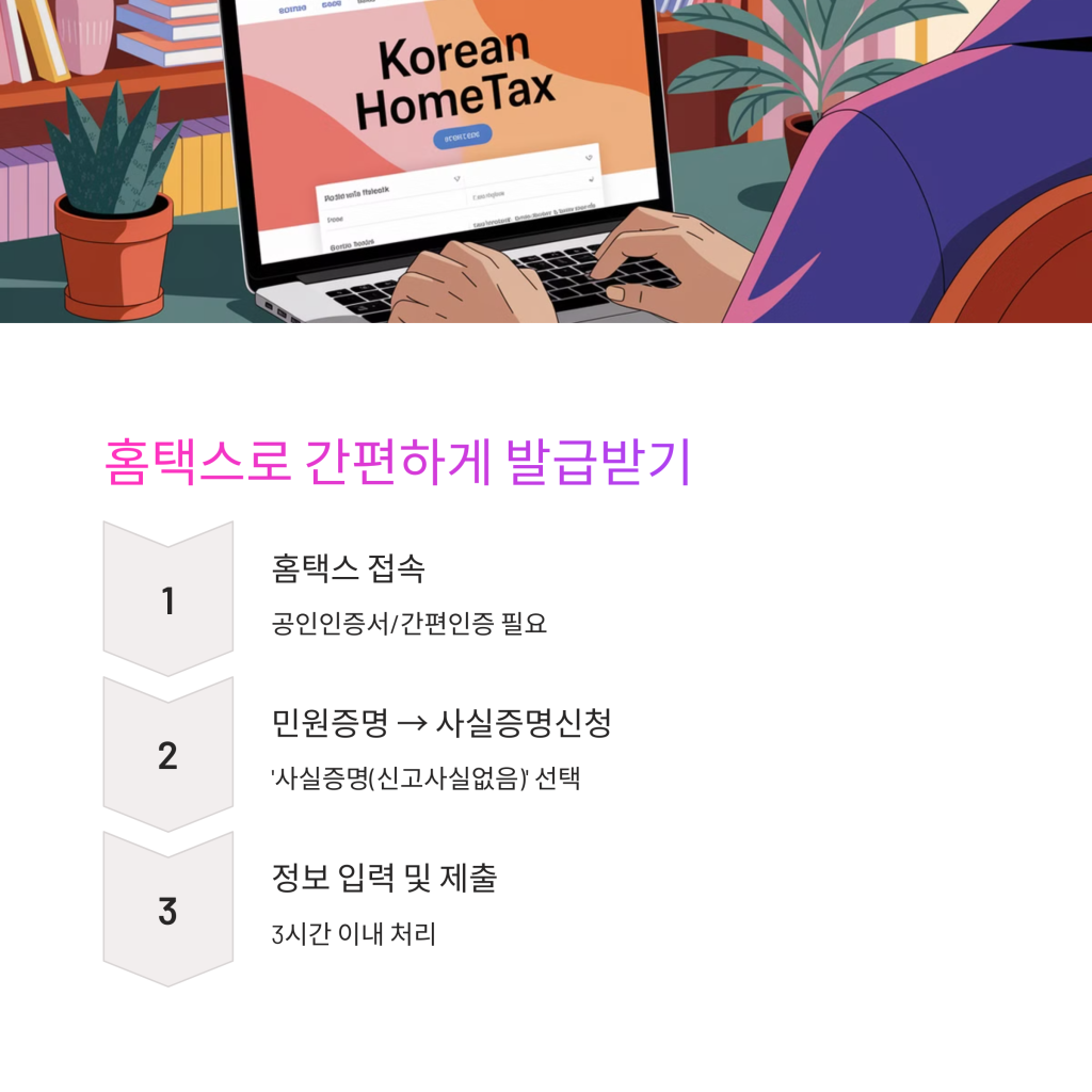 소득없음 사실증명원 발급 방법, 2가지!! 3 4 1