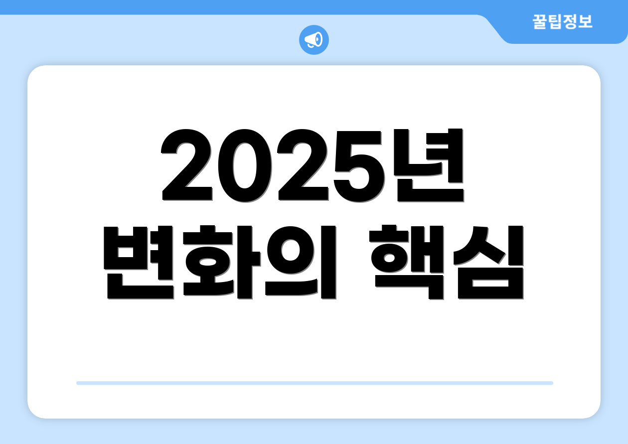 충격적인 2025 개인연금저축세액공제 요약모음 1 2025년 변화의 핵심