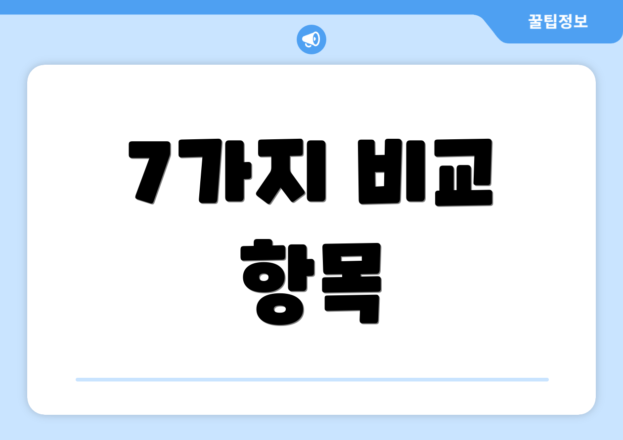 충격적인 매출채권팩토링! 절세 강화 비교표 공개 4 7가지 비교 항목