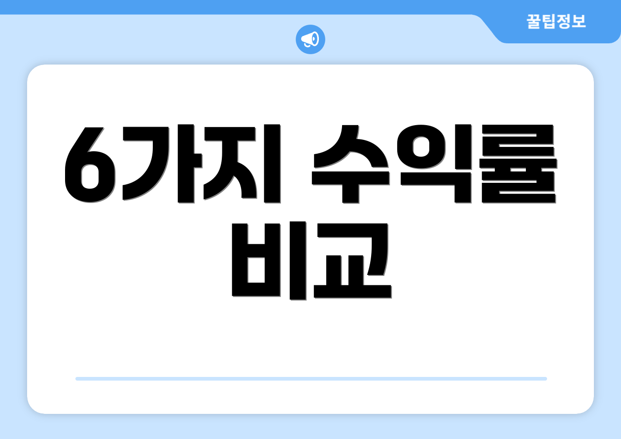 인덱스 펀드 종류 마스터하기: 자주 묻는 질문 Top 3 4 6가지 수익률 비교