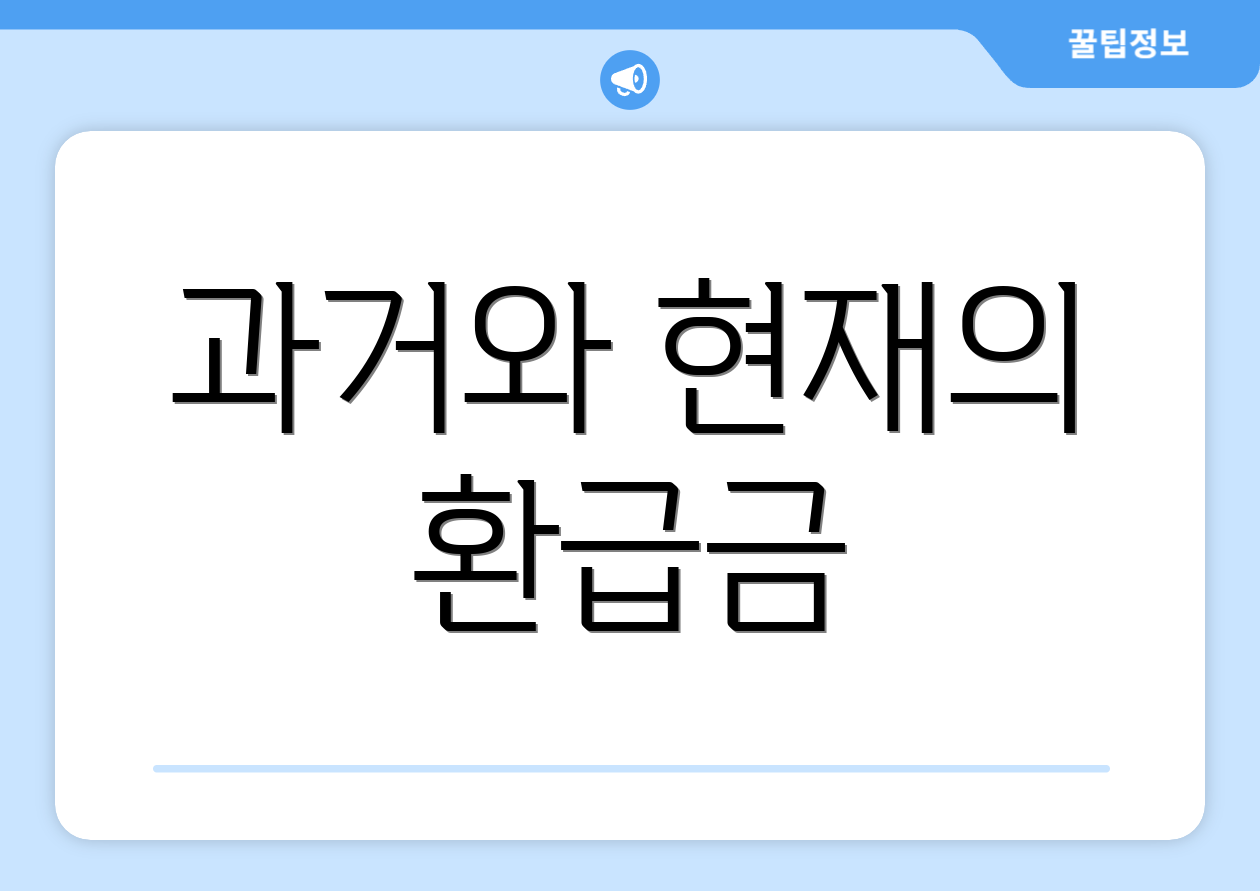 충격적인 연말정산환급금조회 꿀팁 공개! 2 과거와 현재의 환급금